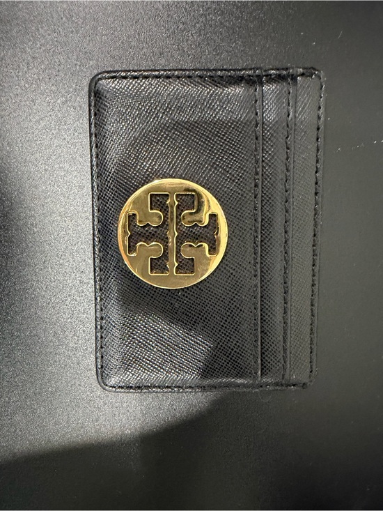 Tory Burch Accessories - Tory Burch Black Card Holder with Gold Logo